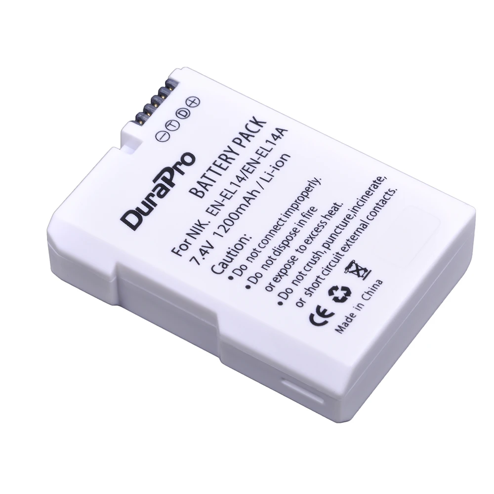 3 шт. x 1200 мАч EN-EL14 EL14 EL14a аккумулятор + светодиодное Зарядное устройство USB для Nikon