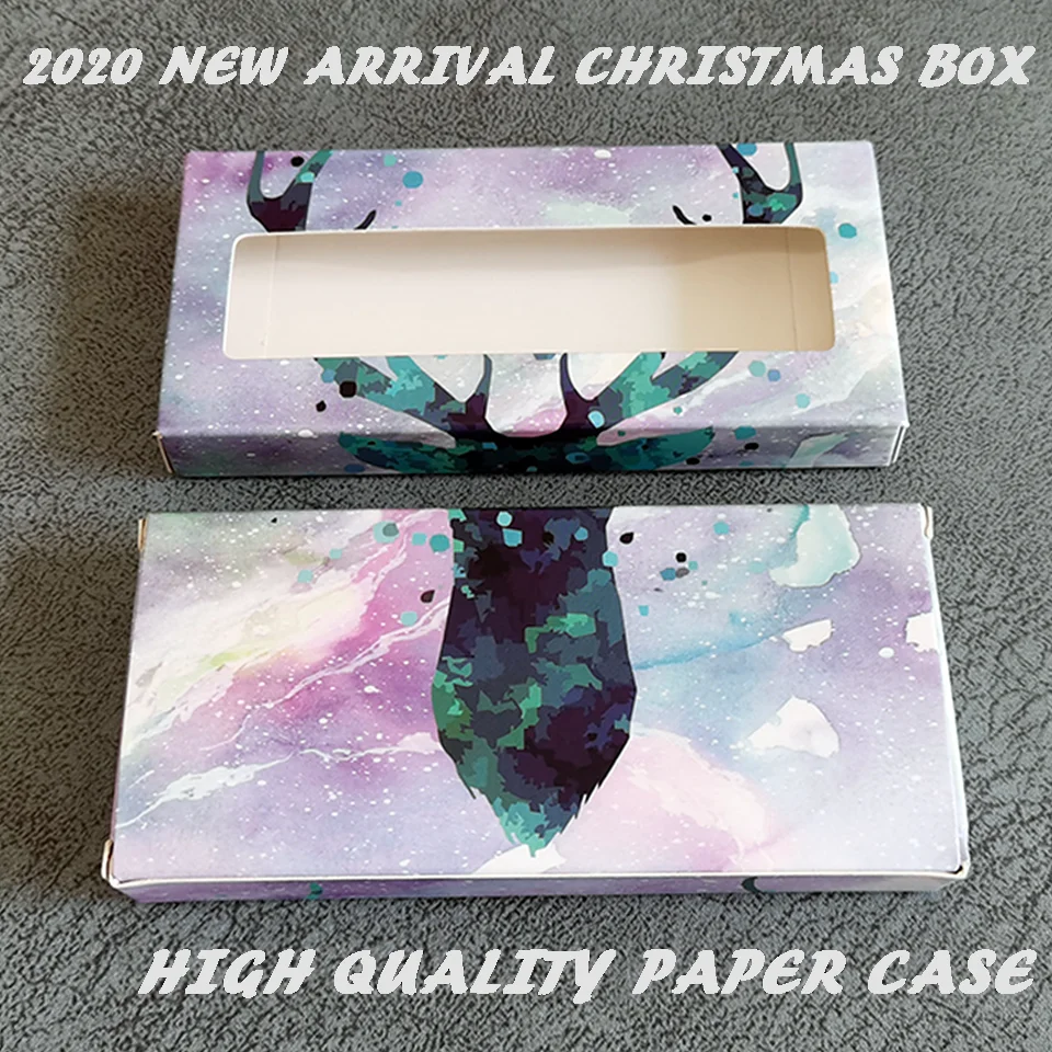 Новое поступление Рождество норковых ресниц коробка оптовая продажа чехол