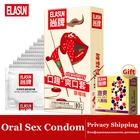 Новое поступление презерватив ELASUN для орального секса рукав для пениса клубничный вкус женский рот минет контрацепция для взрослых секс-игрушка