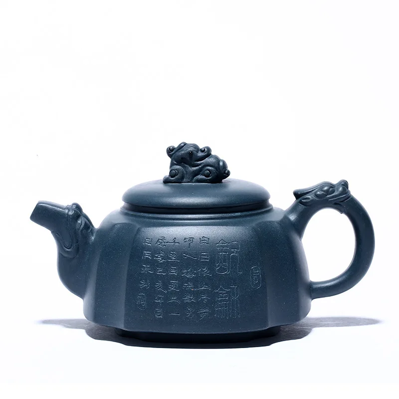 

Yixing Zisha teapot raw ore Tianqing mud Sifang Longzun kungfu tea set gift