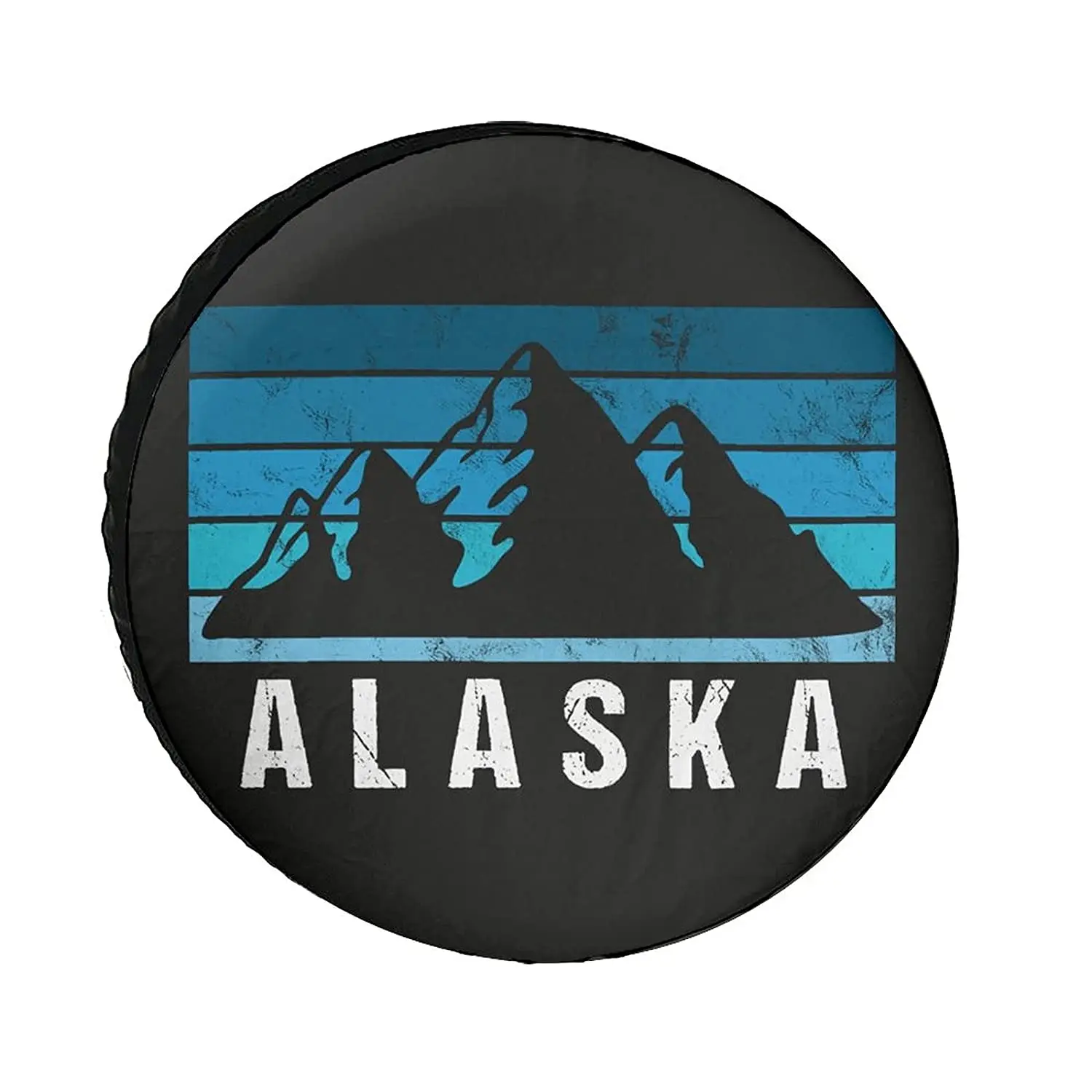 

Alaska Mountain Retro Universe Exploration Tire Covers Wheel Cover Protectors Weatherproof UV Protection Spare Tire
