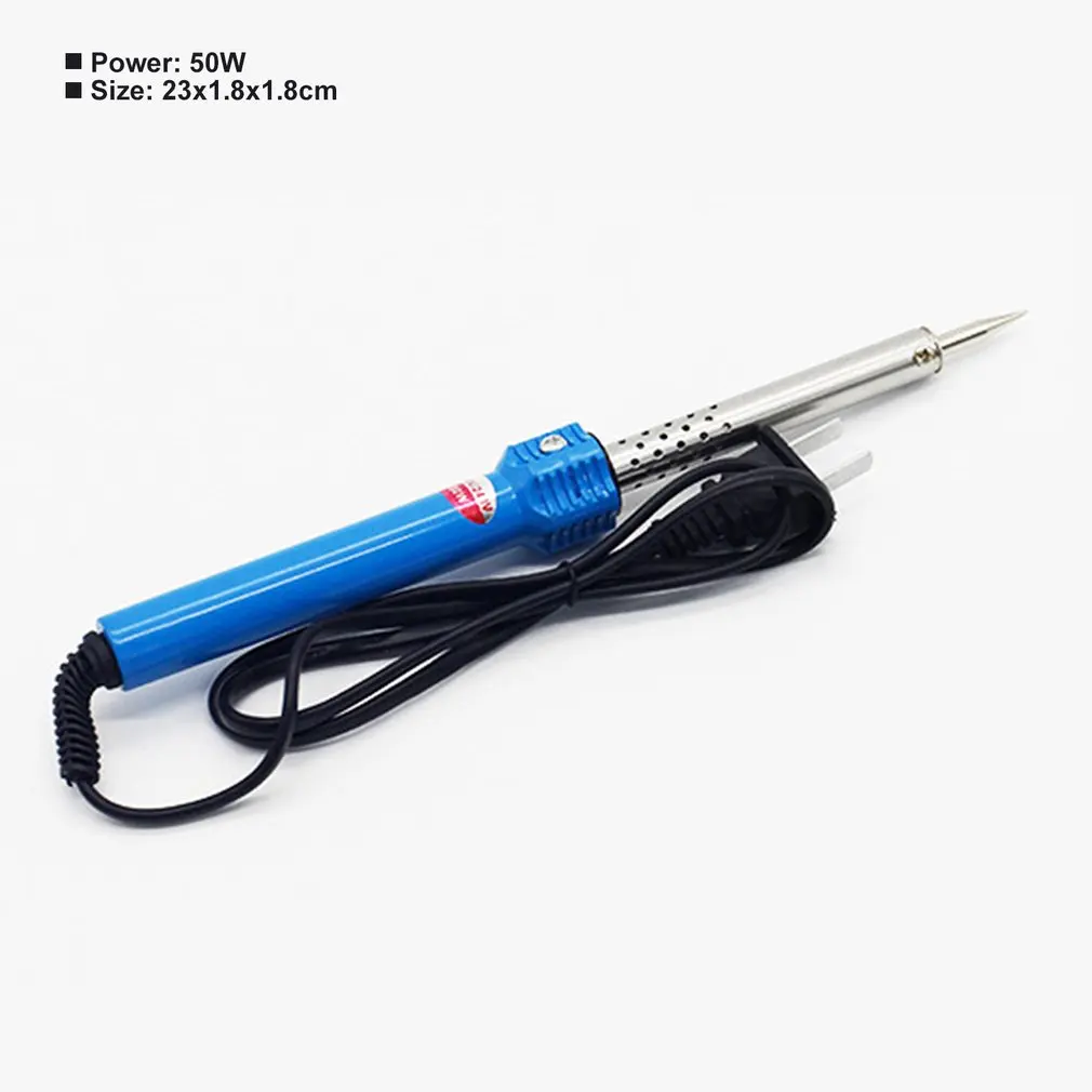 

50W/60W Electric Soldering Iron Copper Head Steel Cover High Temperature Resistance Anti-scald Handle Insulation EU/US Plug