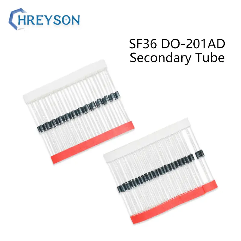 20 шт. супер быстрое восстановление выпрямительного диода DO-27 SF36 SF32 SF34 SF38 SF54 SF56 SF58 DO-201AD 3A 400 В SF