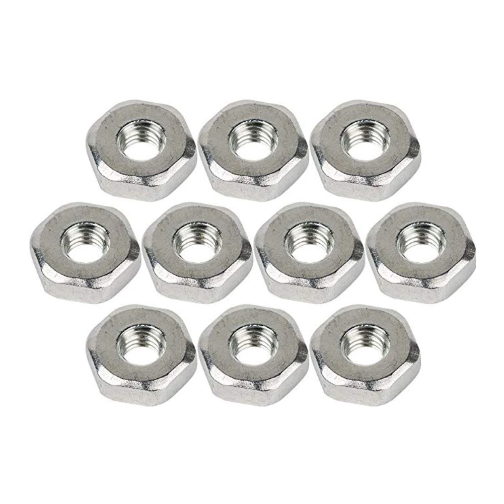 

10Pcs Bar Nuts for Stihl Chainsaw Ms290 Ms360 025 036 046 064 066 Ms250 Ms260 Ms360 Silver Guide Nut Bar Nut Replacement