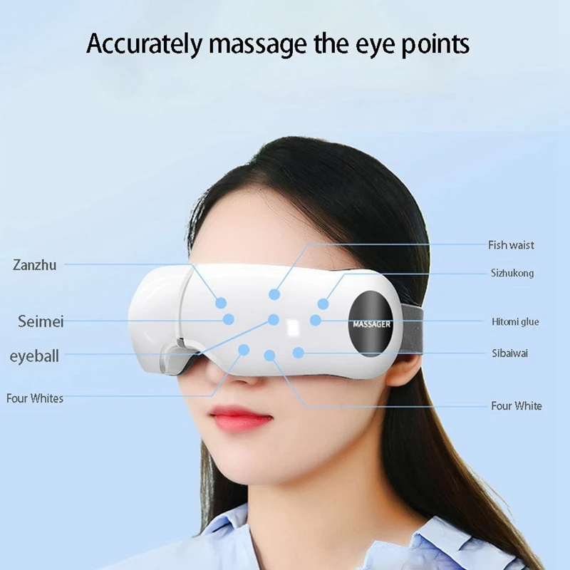 

Eye Massager 4D Smart Airbag Vibration Eye Care Instrument Hot Compress Eye Massage Eye Wrinkle Anti-Fatigue