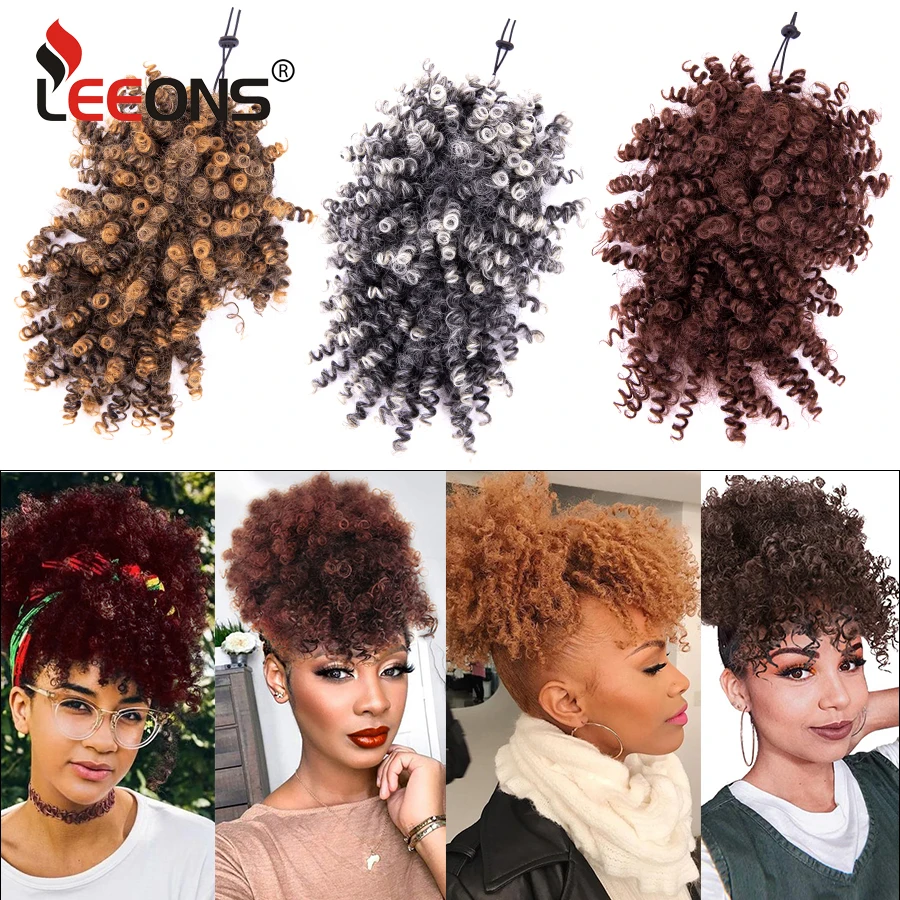 

Kinky Curly Bangs Synthetic Hair Clip In Bangs Hair Extension Natural 11 Colors Curly Hair Bangs Clip For Fashion Black Women