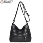 2021 женская сумка через плечо с несколькими карманами, роскошная Дамская дизайнерская Высококачественная мягкая кожаная сумка-мессенджер, повседневный Большой вместительный кошелек