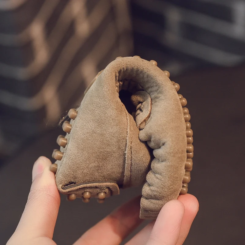 Детская обувь для малышей 2019 Сезон весна-осень Детские носки Мягкие Замшевые