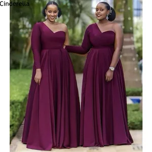 Bridesmaid Dresses Burgundy Sweetheart One Shoulder Spandex Satin Bridesmaid Dresses With Zipper Back Wedding Party Dresses Bridesmaid Dresses Burgundy Sweetheart One Shoulder Spandex Satin Bridesmaid Dresses With Zipper Back Wedding Party Dresses