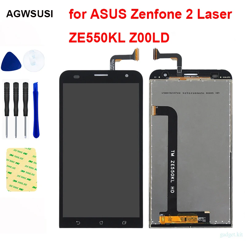 Для ASUS Zenfone 2 Laser ZE550KL ЖК экран Z00LD дисплей сенсорный дигитайзер Датчик в