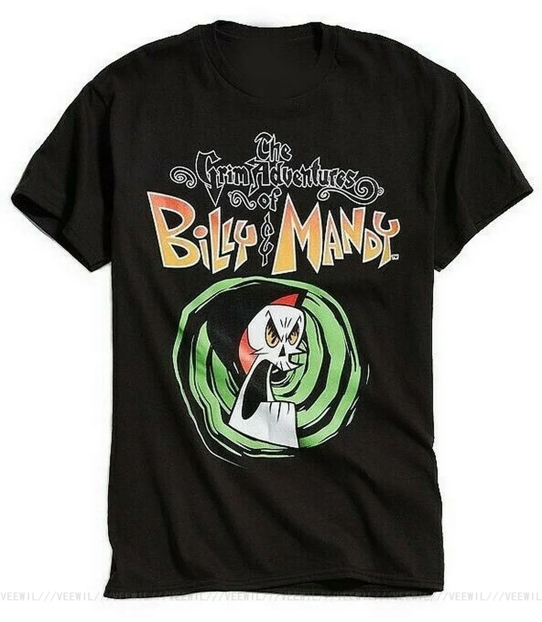 

CARTOON NETWORK THE GRIM ADVENTURES OF BILLY AND MANDY Tops Tee T Shirt MENS CARTOON TEE T-Shirt New Unisex Funny