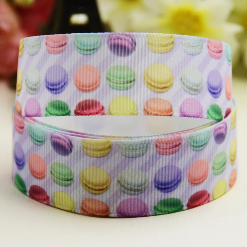 7/8 'དྷ мм 1&quot 25 1 1/2 &quot38 3&quot 75 Macaron карикатура печатные Grosgrain ленты вечерние