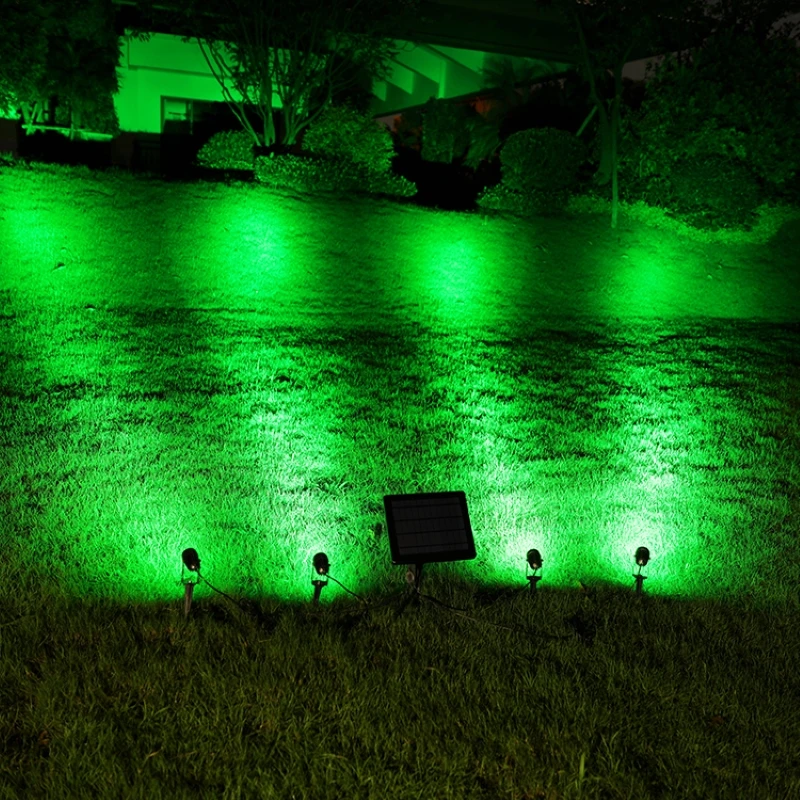 

Garden Tree Yard Landscape Light Solar Panel Focos Led Spotlights Outdoor RGB Luces Solares Exterior Luminaria Tuinverlichting