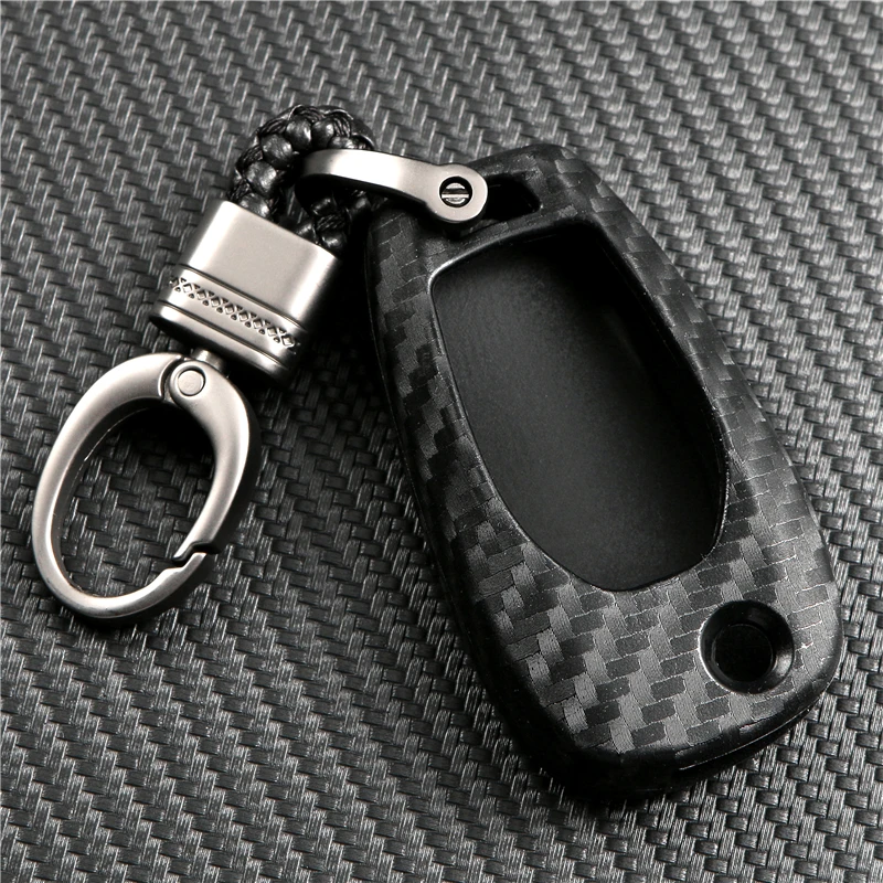 

Car Key Case Cover Carbon Fiber Silica Gel for Chevrolet malibu innovation Captiva Cruze Car key Shell Protecor