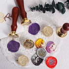 Новые ретро деревянные штампы, античные металлические штампы для Запечатывания Воском, свадебные приглашения с деревянной ручкой, восковая печать, штамп для изготовления восковых изделий