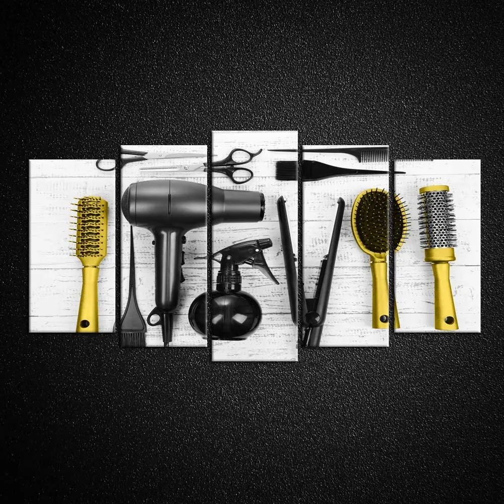 5 шт. настенные постеры для стрижки волос без рамки | Дом и сад