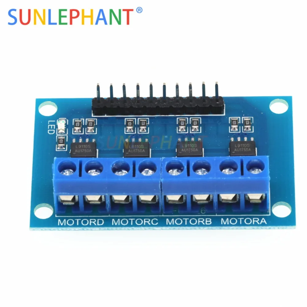 4-канальный привод постоянного тока L9110S плата привода двигателя трехсторонний
