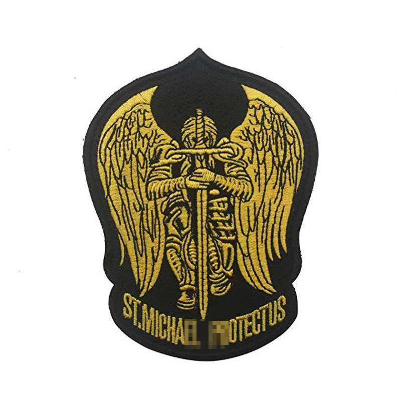 Военные нашивки Saint Michael защищают нас вышитые Угловые повязки Значки для одежды