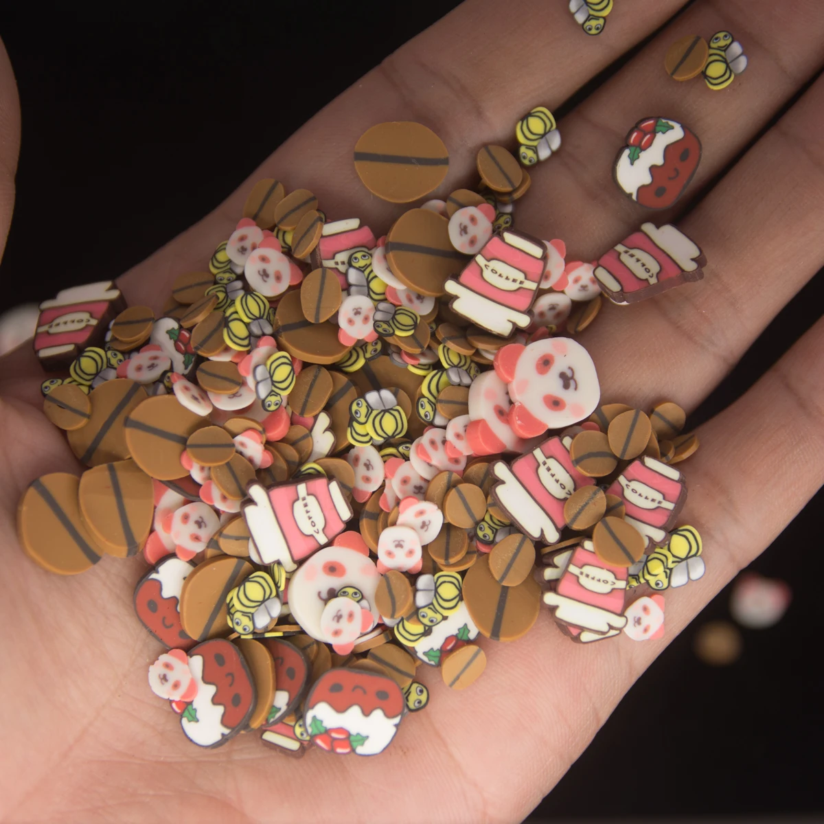 С рисунками пчела панда для торта Кофейные зерна Форма полимерные глиняные