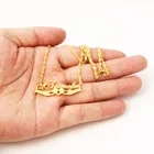 Индивидуальное ожерелье с именной табличкой из нержавеющей стали 316L золотого цвета, ювелирные изделия, подарок для женщин