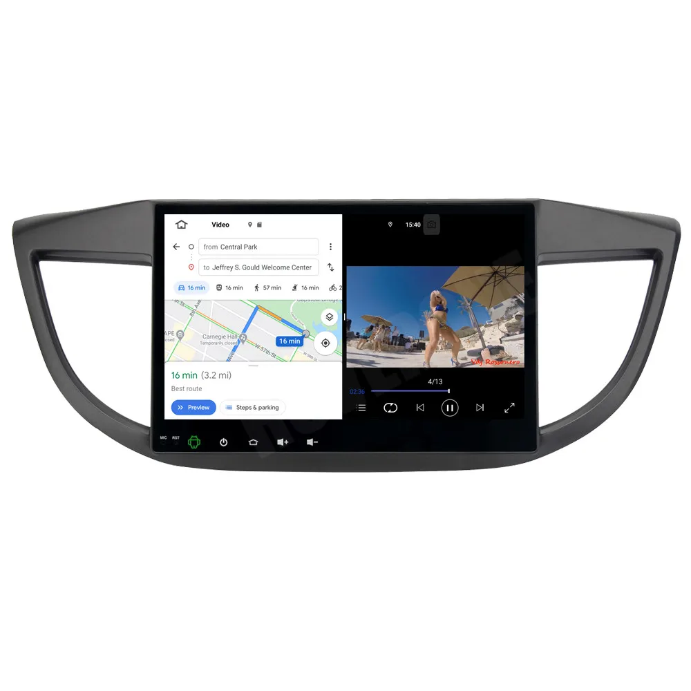 Автомагнитола RoverOne для Honda CRV телефона 2012 + Android 10 автомобильное радио с GPS стерео