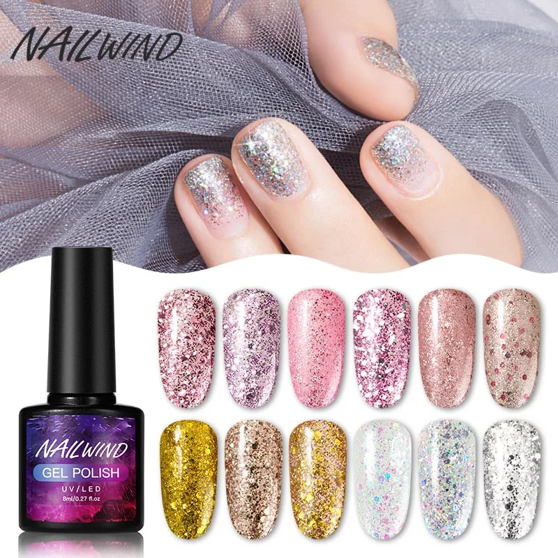 NAILWIND искусственная кожа бриллиантовый маникюрный полимерный набор для