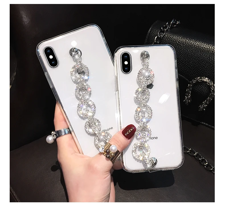 Шикарные браслеты для iPhone 12 Mini 11 Pro Max XR XS MAX 8 7 Plus SE чехол Samsung S10 S20 Note 10 A51 A71|Бамперы| |