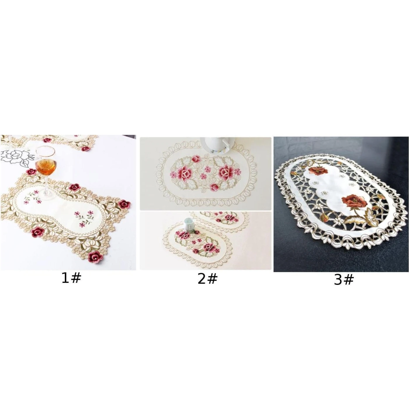 Кружевная скатерть с вышивкой Цветочная Doily для свадебной вечеринки атласная