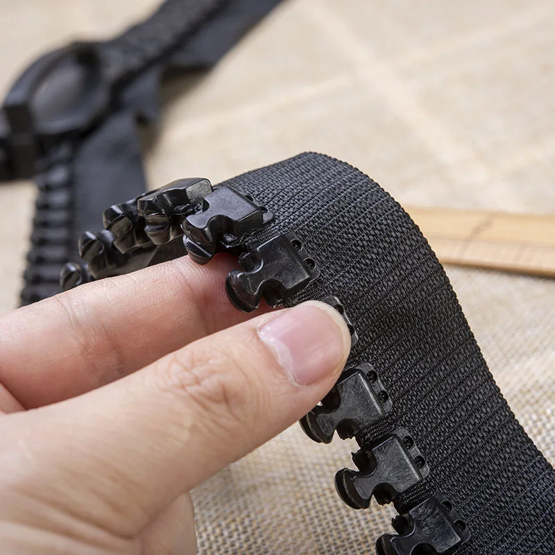 30# long chain large roll Resin Zipper black Super zipper Bulk for Outdoor Tent DIY Sewing travel bag Heavy industry | Дом и сад