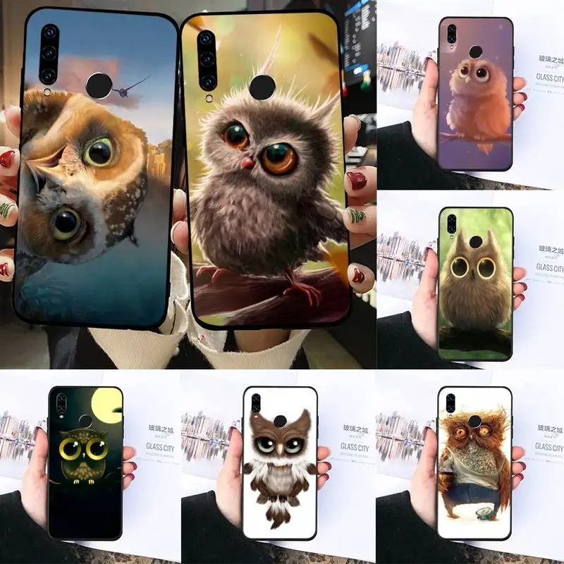 

Animal Cute Cartoon Owl Phone Case For Huawei Honor 7C 7A 8X 8A 9 10 10i Lite 20 NOVA 3i 3e