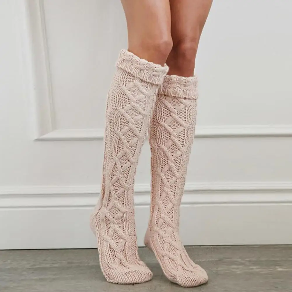 

Womens Winter Knit Over Knee Long Boot Thigh-High Warm Sock Legging C3G9