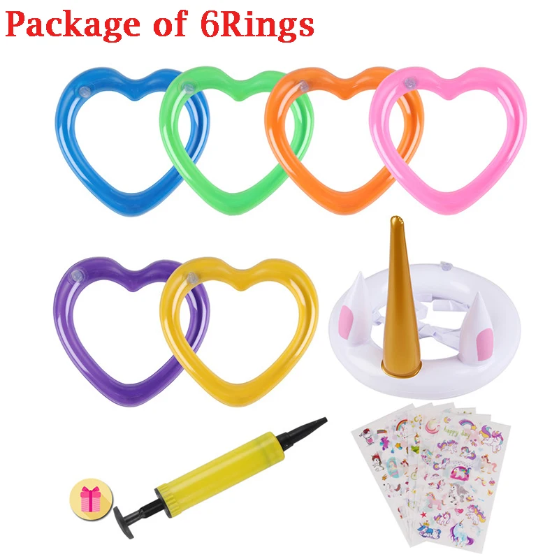 Надувное кольцо для плавания с единорогом игрушки детей игры в бассейн вечерние