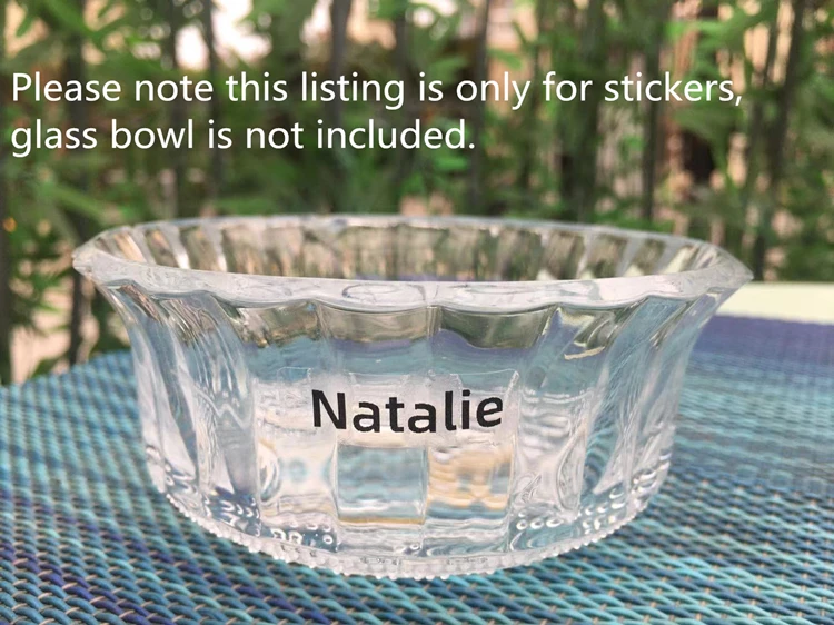 2 размера/набор 100 шт. смешанные Прозрачные именные наклейки s образные на заказ