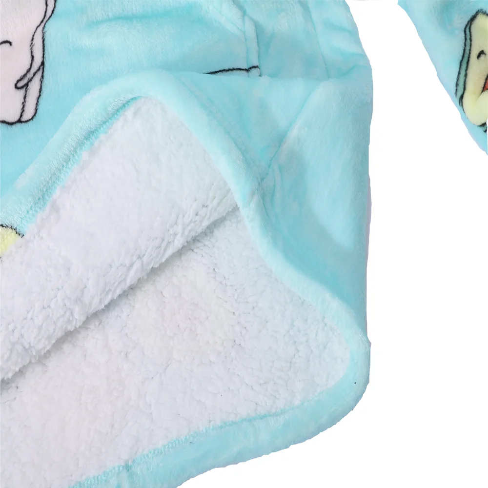 Sudadera con capucha para mujer, manta con mangas, suave, c&aacute;lida y gruesa, bata de felpa de Sherpa de gran tama&ntilde;o, Invierno-4