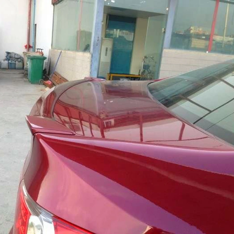 Задний спойлер багажника из АБС-пластика угольная поверхность задний с утиным