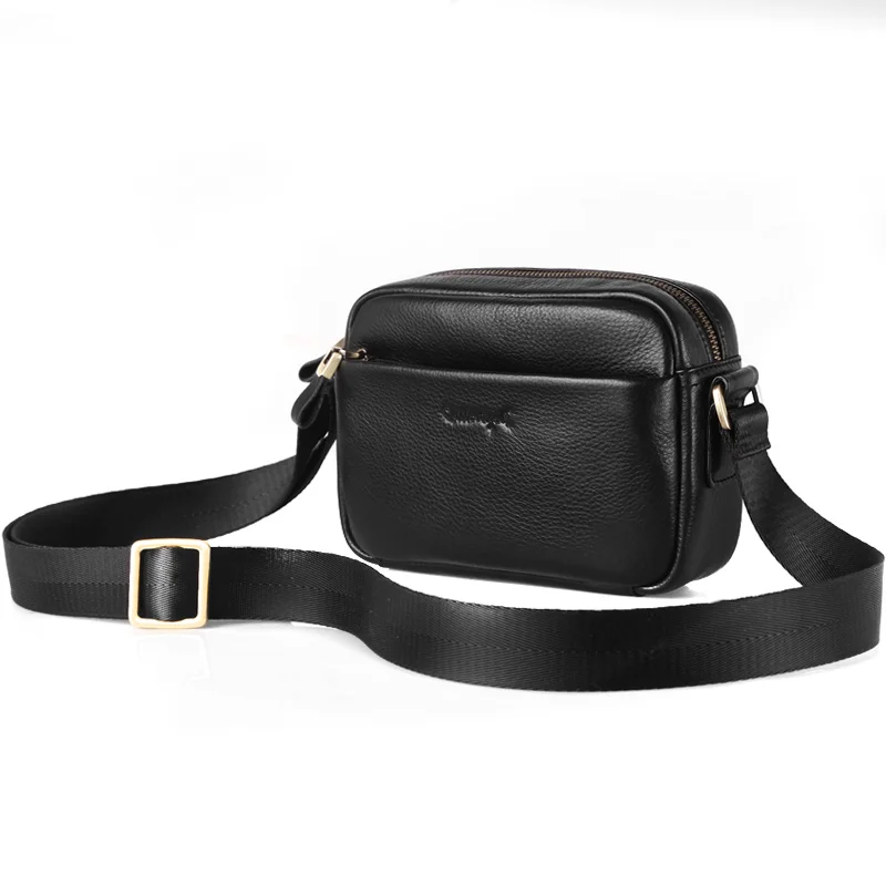 Cobbler Legend Male Shoulder Bag Genuine Leather Outdoor Running Sport Bag Waterproof Mobile Phone Bags Multi-Function Crossbody