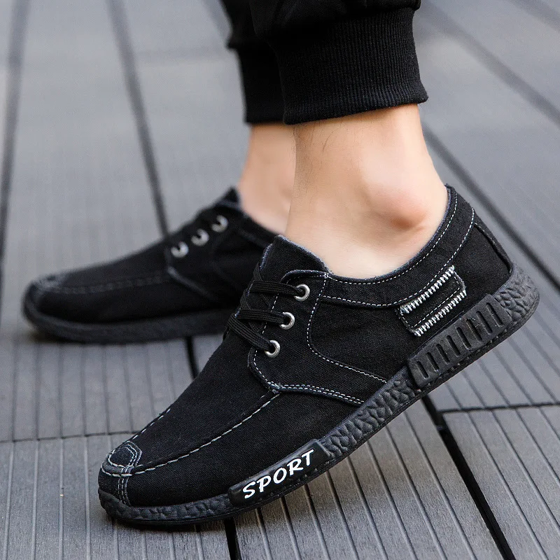 Летние мужские парусиновые туфли весенне-осенние 2020 светильник Женская