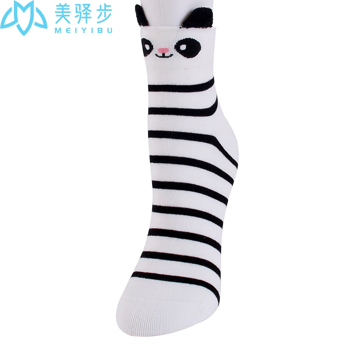 12 Pairs Per Set Cartoon Panda Socks Hot-selling Female Socks Wholesale