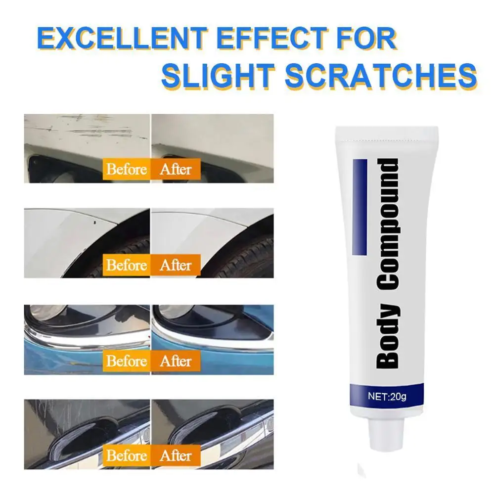 

Car Body Compound Wax Car Scratch Remover Polish Cloth Kit Scratch Sponge & Car-styling Compound Remover Body Paste Car Kit R4J0