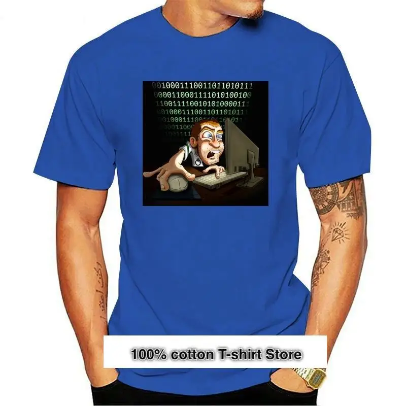 

Camiseta de empollón de los ordenadores para hombre, camiseta de Hacker Geek, camiseta estampada, top