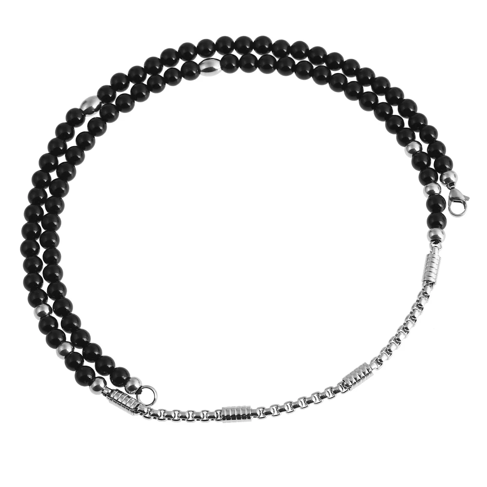 Панк из нержавеющей стали волк может открыть пуля кулон ожерелье с черной