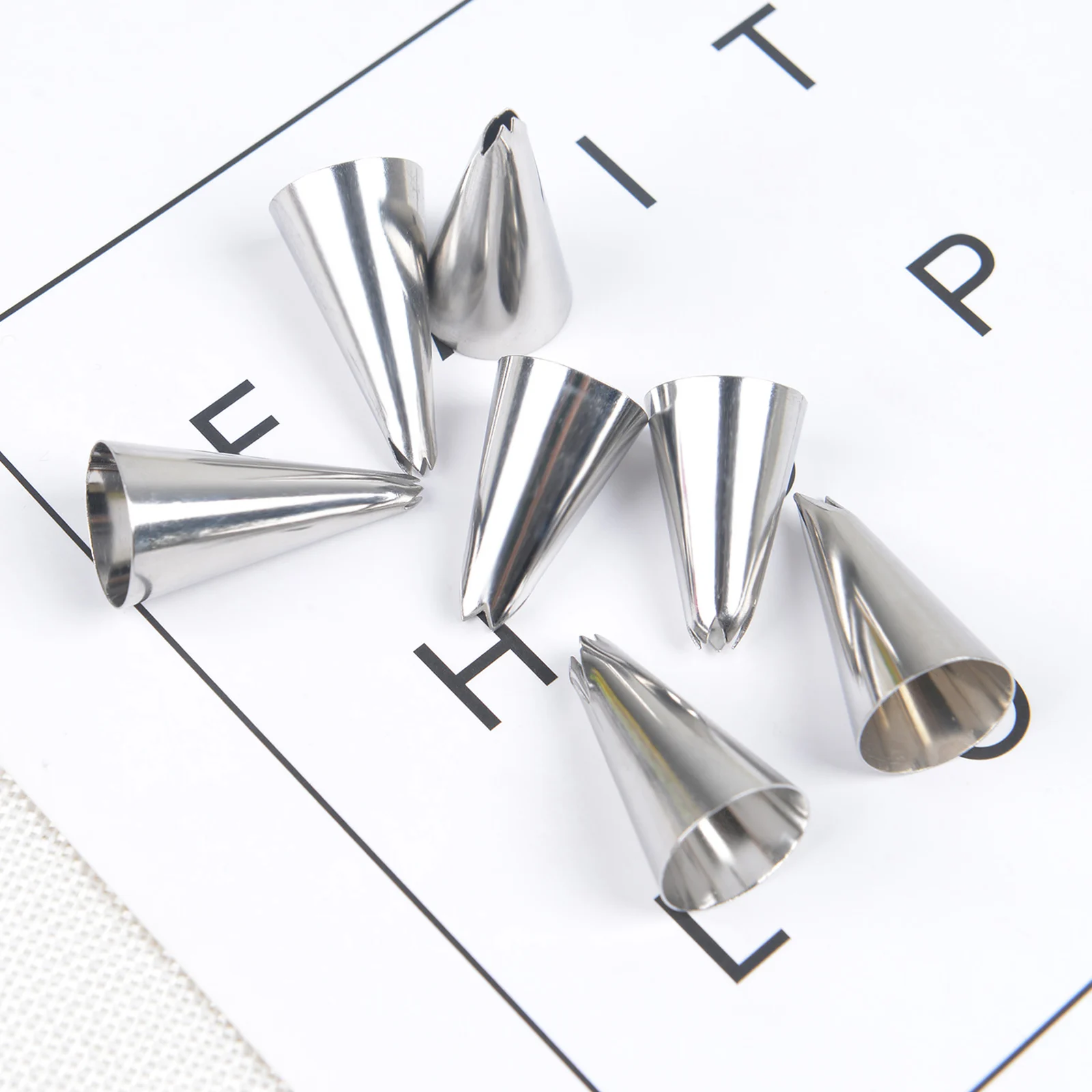 7 шт./компл. глазури трубопроводов сопла лист Нержавеющая сталь Кондитерские