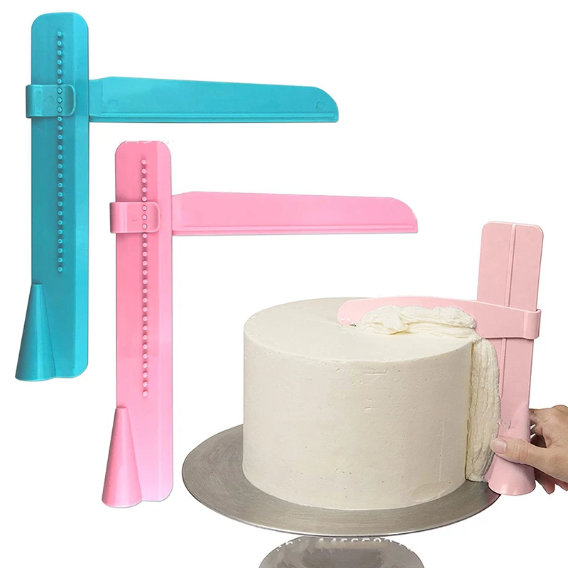 Кухонный инструмент для торта Торт скребок плавный Регулируемый шпатели мастики