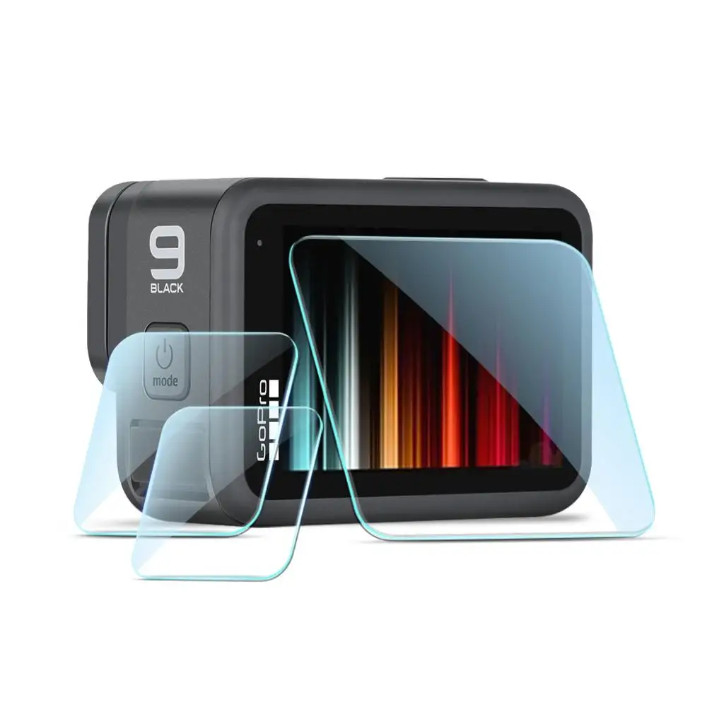 

6Pcs Tempered Glass Screen + Lens Protector Film 2.5D Ultrathin Full Coverage for GoPro Hero 10 9 Black Camera Accessories