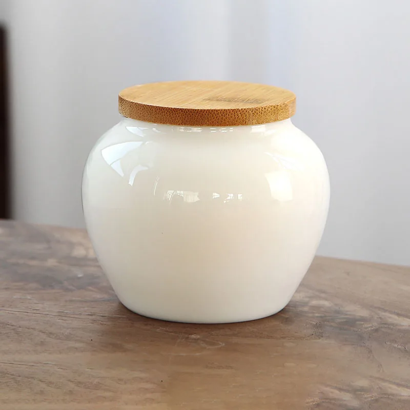 

Simplicity ceramics Storage jar Hand Painted Moisture-proof coffee table Tea caddy kitchen cereal dispenser Home Decoration