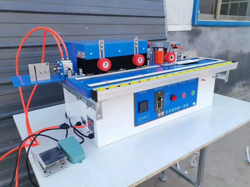 Деревообрабатывающий Кромкооблицовочный станок с склеиванием обрезка вращения