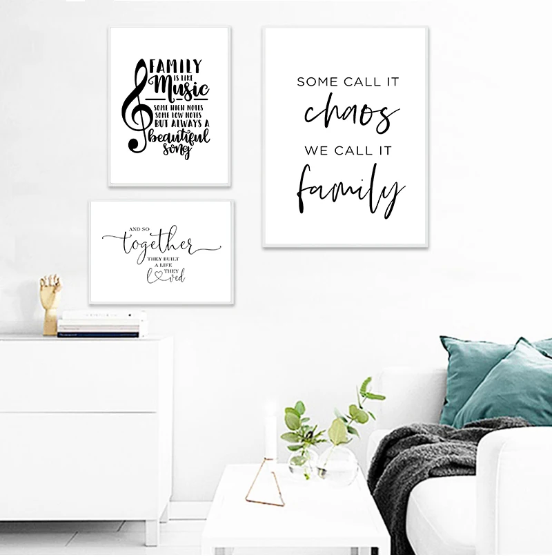 

Настенный плакат в простом стиле, черно-белый холст с рисунком музыкальных нот, картины для гостиной, скандинавский декор, домашнее искусст...