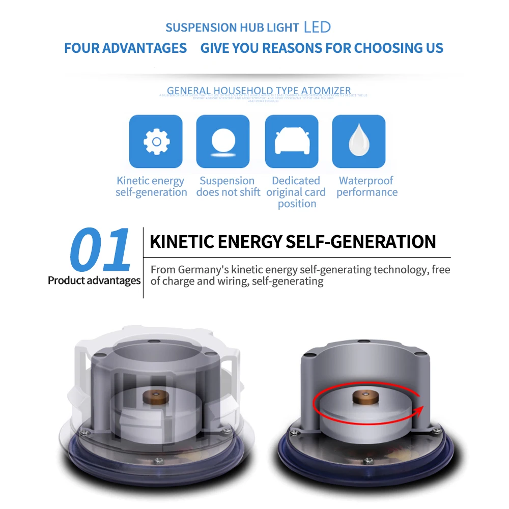 For Land Rover 66mm Hub Light Car Floating Illumination Energy Wheel Caps LED Center Cap Cover Lighting | Автомобили и мотоциклы