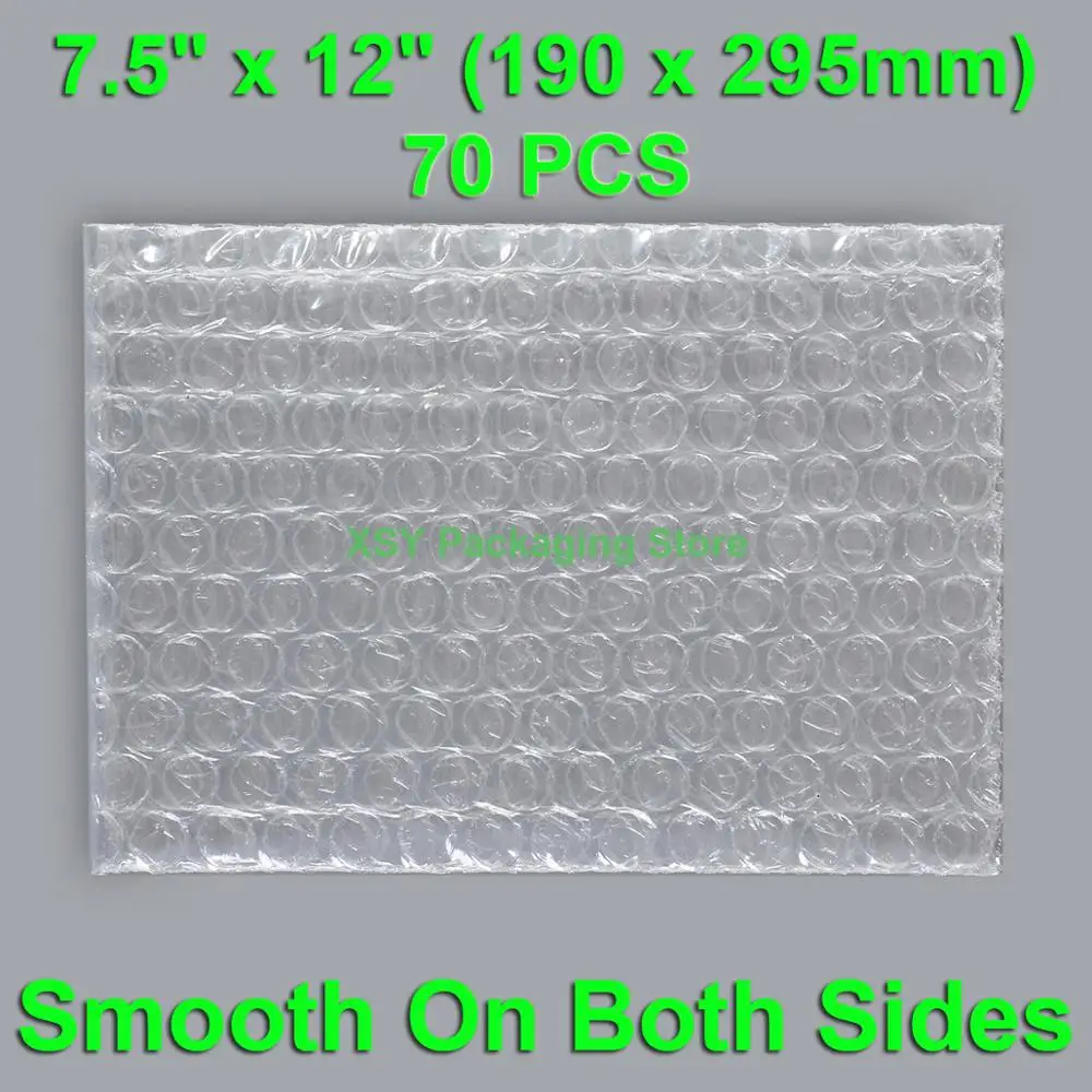 70 шт. 7 5 x 12 дюймов (190 295 мм) пузырчатые пакеты прозрачные упаковочные конверты