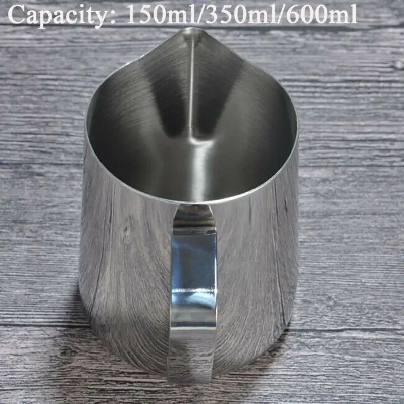 Кофейный кувшин для вспенивания из нержавеющей стали Цветочная чашка эспрессо